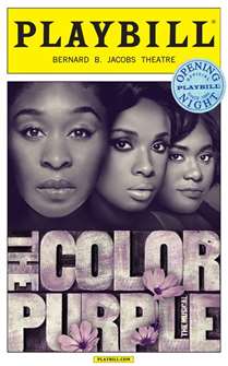 The Color Purple Limited Edition Official Opening Night Playbill 